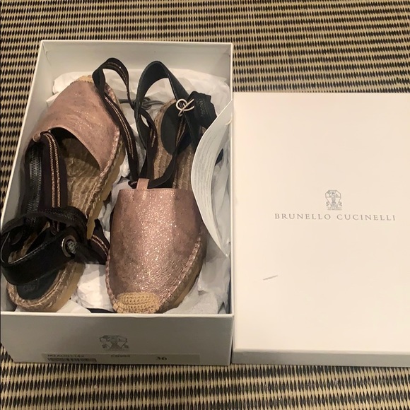 Brunello Cucinelli leather espadrille - Picture 5 of 8